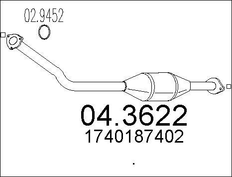 MTS 04.3622 - Catalizzatore www.autoricambit.com