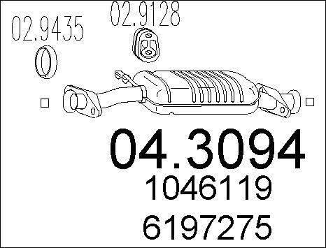 MTS 04.3094 - Catalizzatore www.autoricambit.com