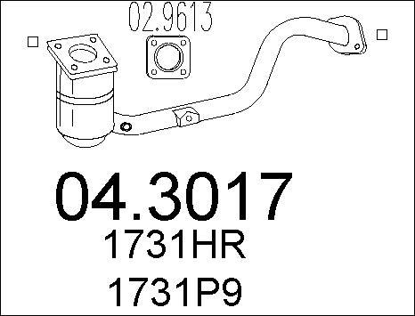 MTS 04.3017 - Catalizzatore www.autoricambit.com