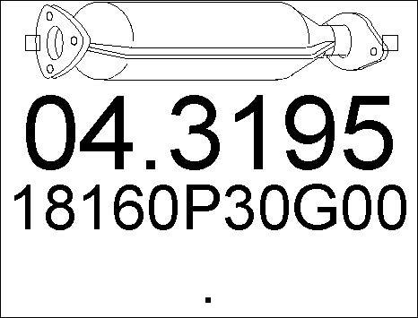 MTS 04.3195 - Catalizzatore www.autoricambit.com