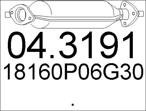 MTS 04.3191 - Catalizzatore www.autoricambit.com