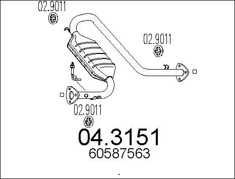 MTS 04.3151 - Catalizzatore www.autoricambit.com