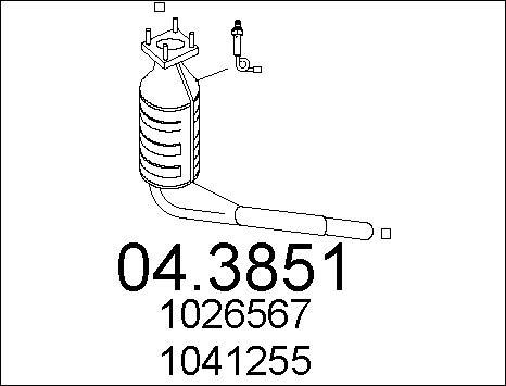MTS 04.3851 - Catalizzatore www.autoricambit.com