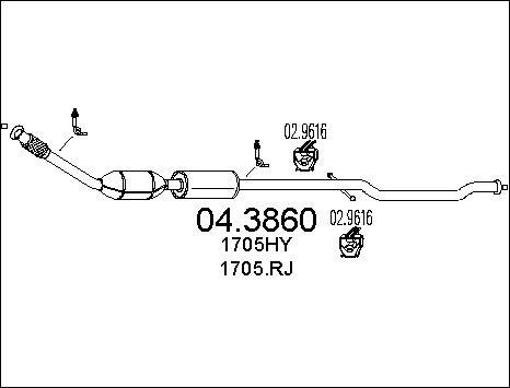 MTS 04.3860 - Catalizzatore www.autoricambit.com