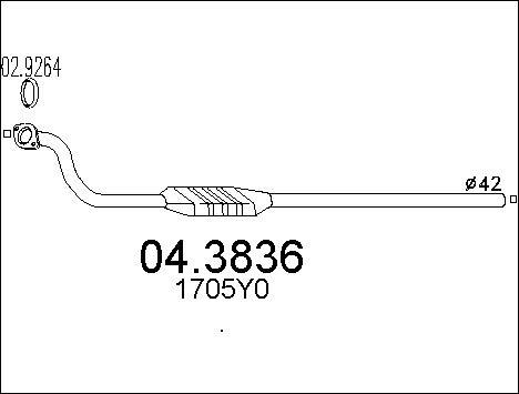 MTS 04.3836 - Catalizzatore www.autoricambit.com