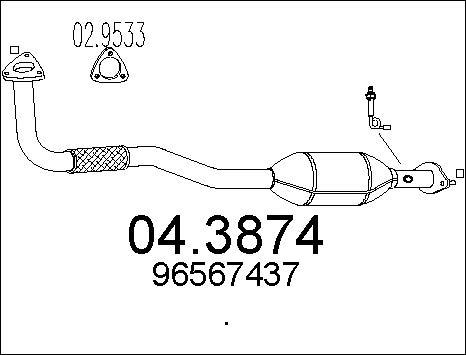 MTS 04.3874 - Catalizzatore www.autoricambit.com