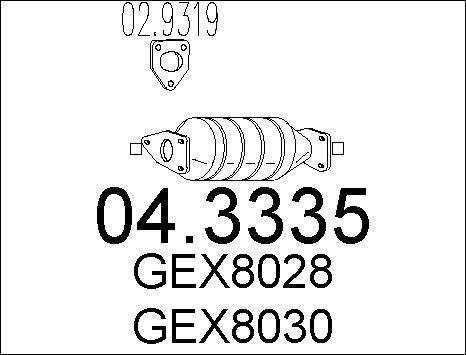 MTS 04.3335 - Catalizzatore www.autoricambit.com
