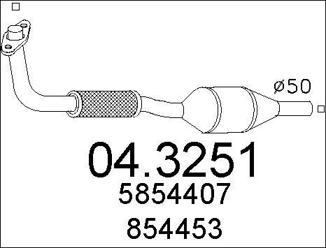 MTS 04.3251 - Catalizzatore www.autoricambit.com