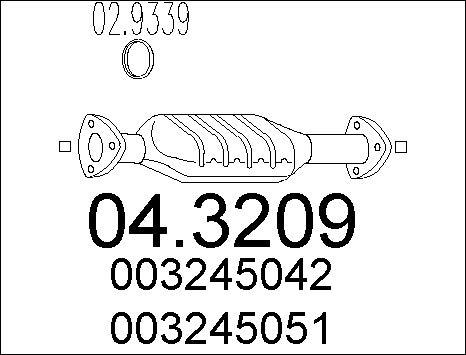 MTS 04.3209 - Catalizzatore www.autoricambit.com