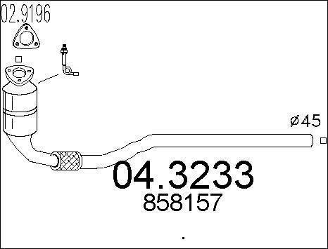 MTS 04.3233 - Catalizzatore www.autoricambit.com