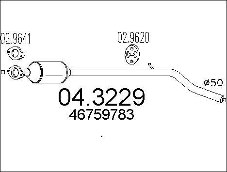 MTS 04.3229 - Catalizzatore www.autoricambit.com