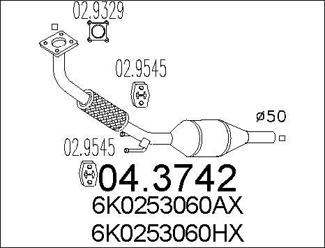 MTS 04.3742 - Catalizzatore www.autoricambit.com