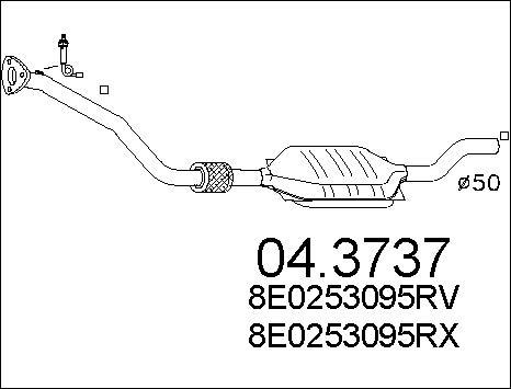 MTS 04.3737 - Catalizzatore www.autoricambit.com