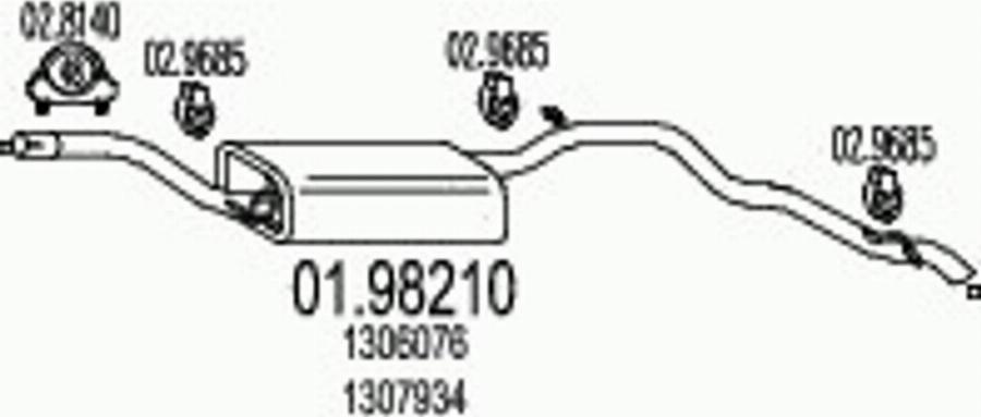 MTS 01.98210 - Silenziatore centrale www.autoricambit.com