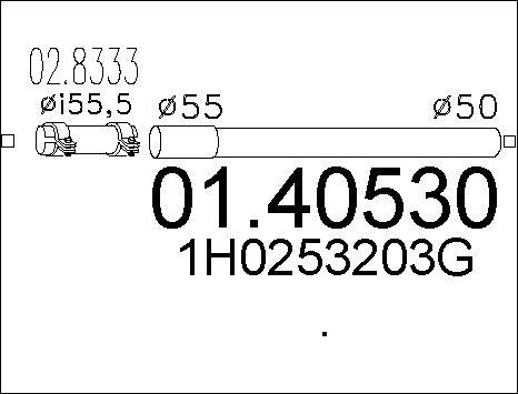 MTS 01.40530 - Tubo gas scarico www.autoricambit.com