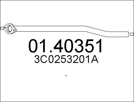 MTS 01.40351 - Tubo gas scarico www.autoricambit.com
