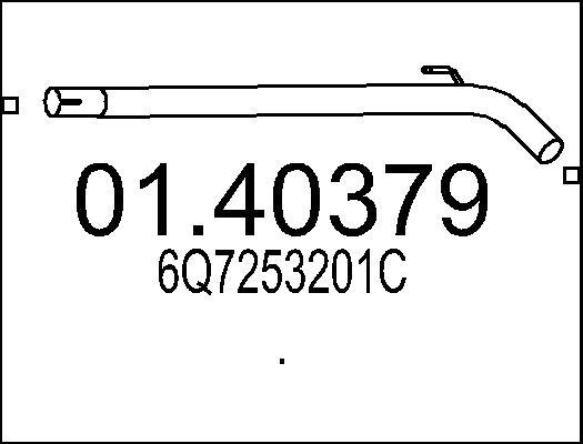 MTS 01.40379 - Tubo gas scarico www.autoricambit.com