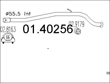 MTS 01.40256 - Tubo gas scarico www.autoricambit.com