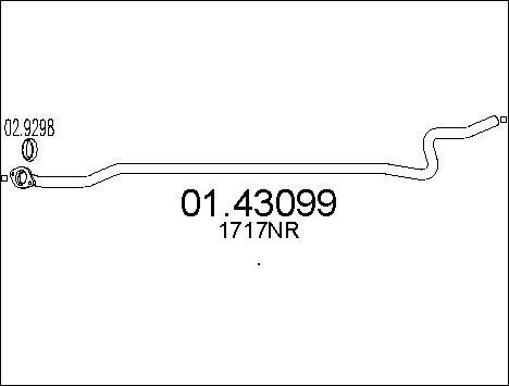 MTS 01.43099 - Tubo gas scarico www.autoricambit.com