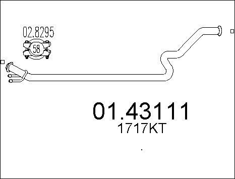 MTS 01.43111 - Tubo gas scarico www.autoricambit.com