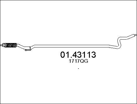 MTS 01.43113 - Tubo gas scarico www.autoricambit.com