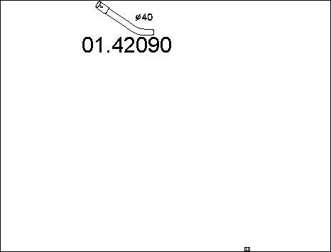 MTS 01.42090 - Tubo gas scarico www.autoricambit.com