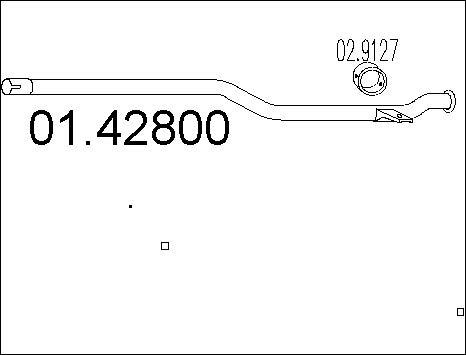 MTS 01.42800 - Tubo gas scarico www.autoricambit.com