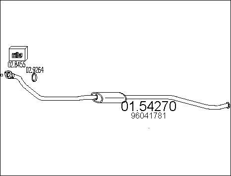 MTS 01.54270 - Silenziatore centrale www.autoricambit.com