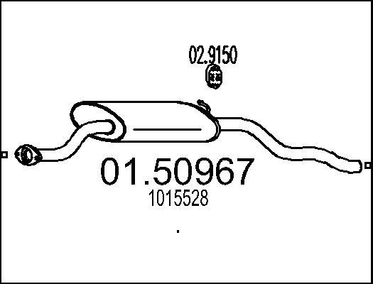 MTS 01.50967 - Silenziatore centrale www.autoricambit.com