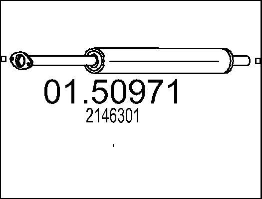 MTS 01.50971 - Silenziatore centrale www.autoricambit.com