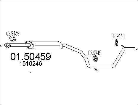 MTS 01.50459 - Silenziatore centrale www.autoricambit.com