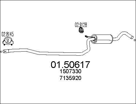 MTS 01.50617 - Silenziatore centrale www.autoricambit.com