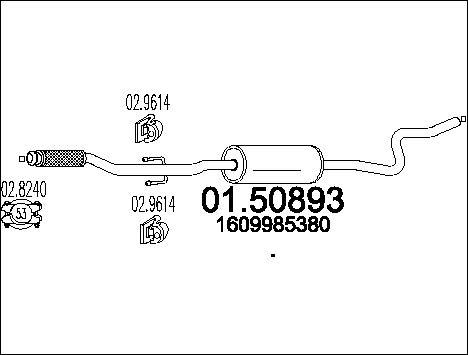 MTS 01.50893 - Silenziatore centrale www.autoricambit.com