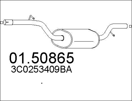 MTS 01.50865 - Silenziatore centrale www.autoricambit.com