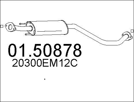 MTS 01.50878 - Silenziatore centrale www.autoricambit.com