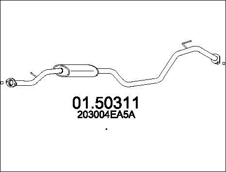 MTS 01.50311 - Silenziatore centrale www.autoricambit.com