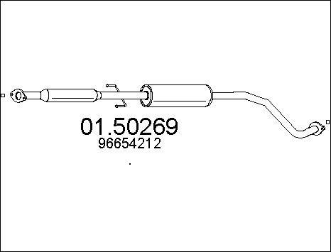 MTS 01.50269 - Silenziatore centrale www.autoricambit.com