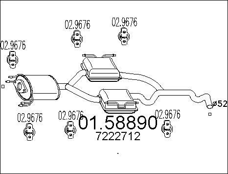 MTS 01.58890 - Silenziatore centrale www.autoricambit.com