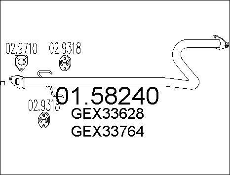 MTS 01.58240 - Silenziatore centrale www.autoricambit.com