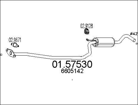 MTS 01.57530 - Silenziatore centrale www.autoricambit.com