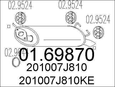 MTS 01.69870 - Silenziatore posteriore www.autoricambit.com