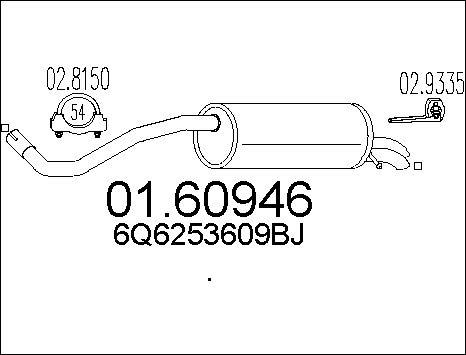 MTS 01.60946 - Silenziatore posteriore www.autoricambit.com