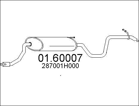 MTS 01.60007 - Silenziatore posteriore www.autoricambit.com