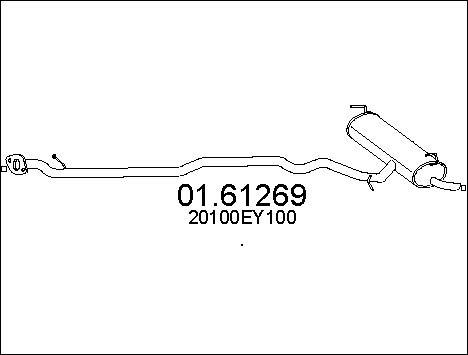 MTS 01.61269 - Silenziatore posteriore www.autoricambit.com