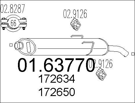 MTS 01.63770 - Silenziatore posteriore www.autoricambit.com