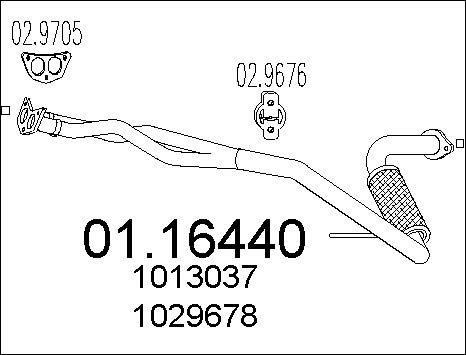 MTS 01.16440 - Tubo gas scarico www.autoricambit.com