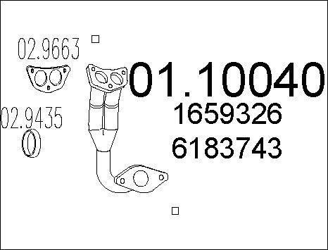 MTS 01.10040 - Tubo gas scarico www.autoricambit.com