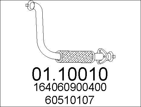 MTS 01.10010 - Tubo gas scarico www.autoricambit.com