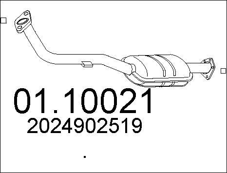 MTS 01.10021 - Tubo gas scarico www.autoricambit.com