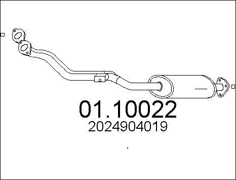 MTS 01.10022 - Tubo gas scarico www.autoricambit.com